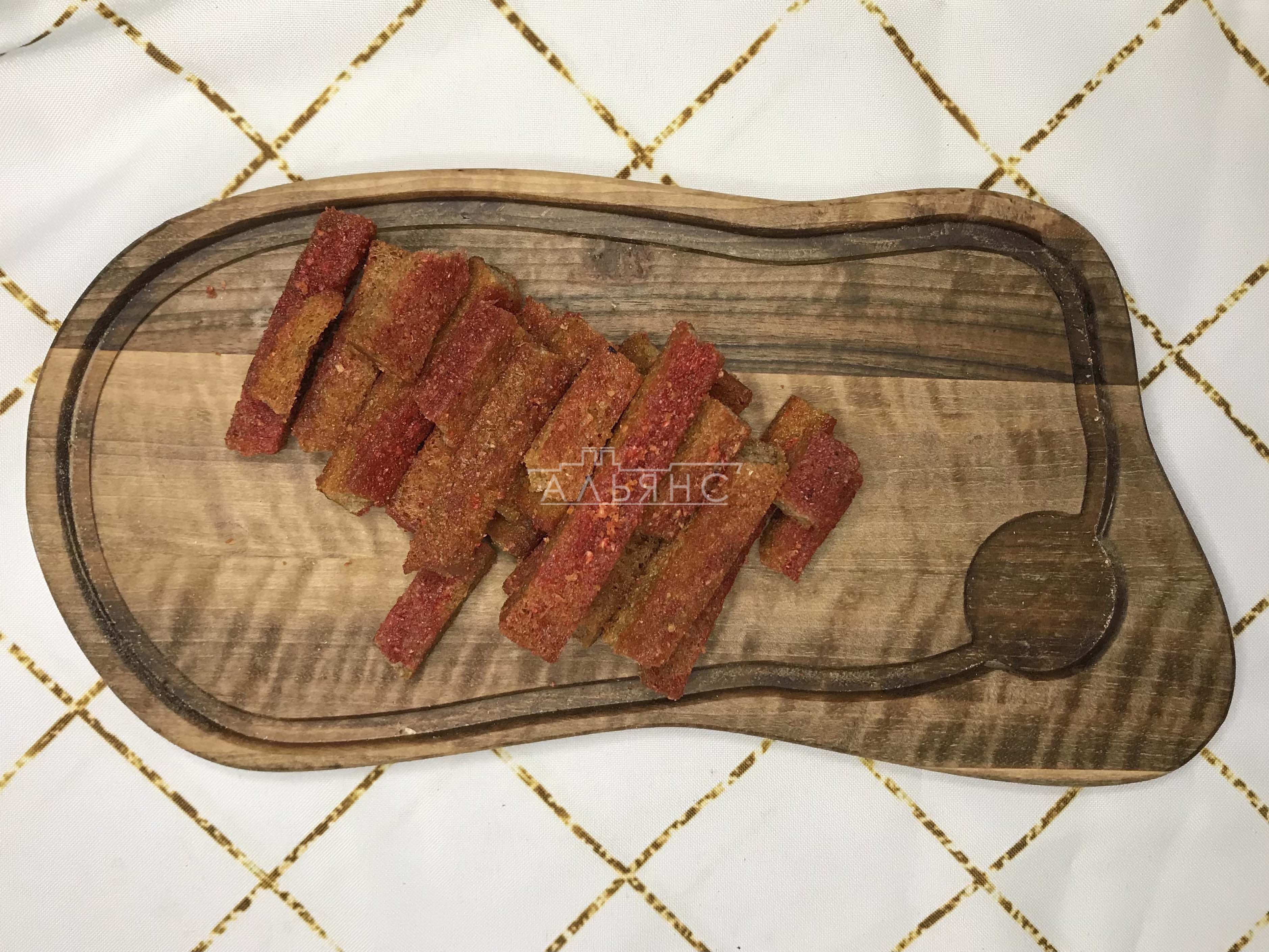 Деревенские гренки с аджикой в Арзамасе