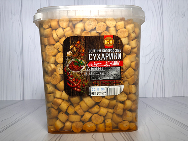 Сухарики с аджикой в Арзамасе