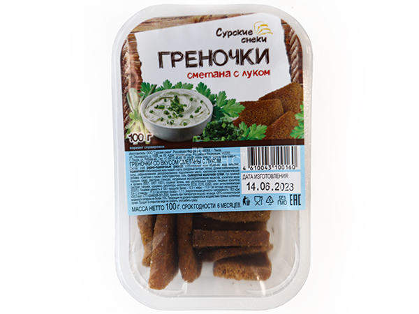 Сурские гренки Сметана с луком (100 гр) в Арзамасе