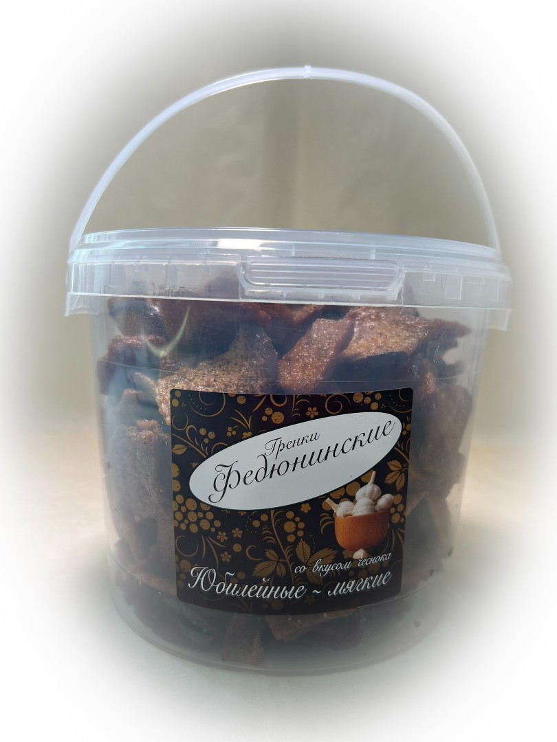 Гренки "ФЕДЮНИНСКИЕ" "Чеснок" (ведро 900 гр.) в Арзамасе