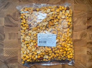 САМУРАЙ ЧИЛИ (стрипсы из дикого лосося) 100 гр: Ореховая смесь ж/с с кукурузой со вкусом 