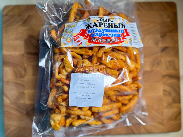 Жареный сыр "ВКУСНЯШКА" со вкусом пармезан (500 гр) в Арзамасе