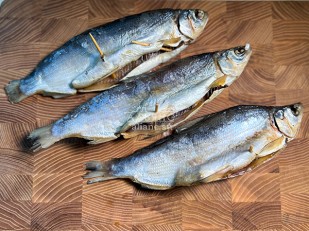 Королевский полосатик: Пелядь вяленая крупная потрошеная