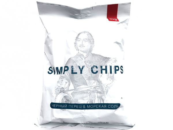 Картофельные чипсы "Simple chips" Морская соль и черный перец 80 гр. в Арзамасе